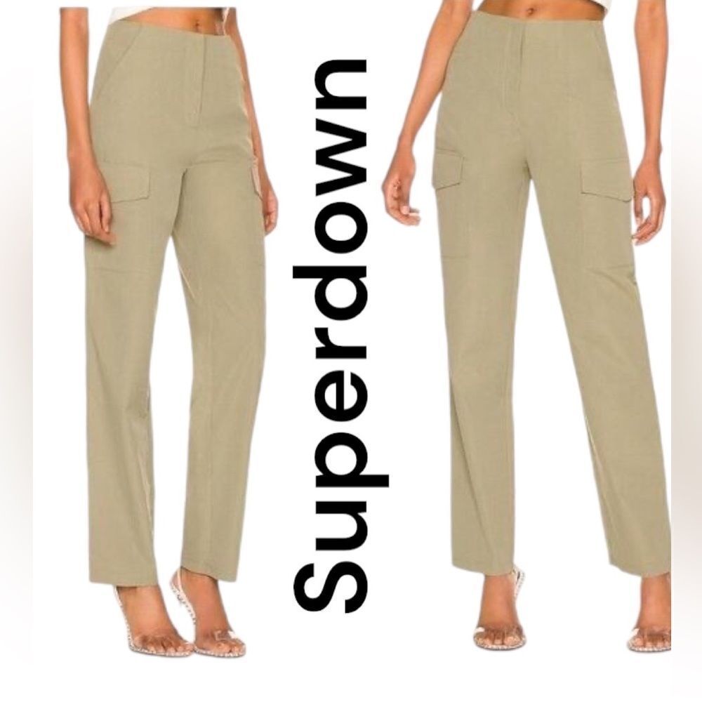 Superdown Kimmy Cargo Pants in‎ Olive Green SZ XS